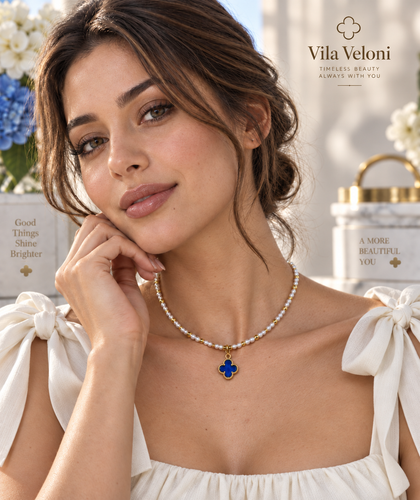 Bleu Chance – Adjustable Cultured Pearl Necklace