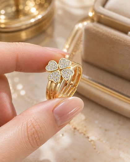 Four Hearts – Ring – 925 Sterling Silver