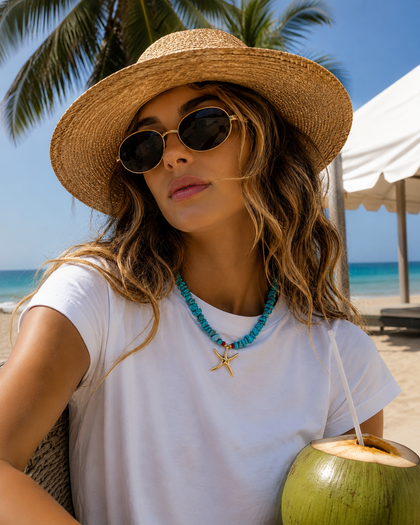 Necklace - Starfish, 18k Gold-Plated Sterling Silver
