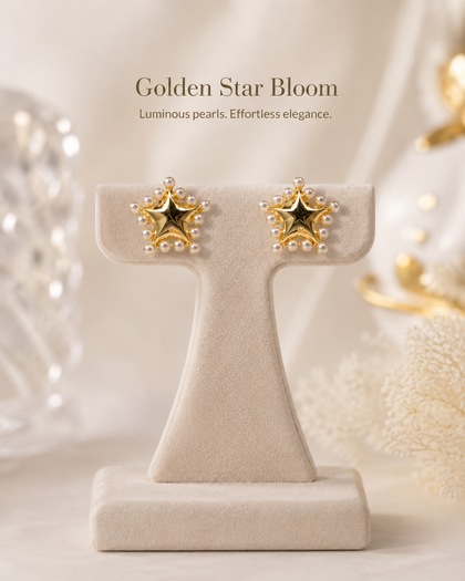 Golden Star Bloom Earrings