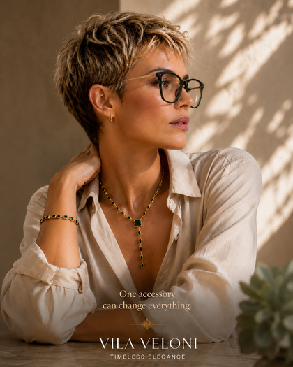 Green Cubic Zirconia Necklace