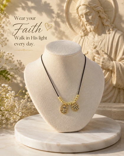 Double Medal Path of Faith Necklace