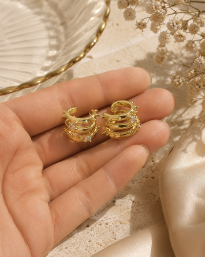 Vespera Edge Earcuff - Brass with 18K Gold Plating