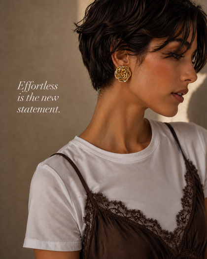 Golden Spiral Earrings