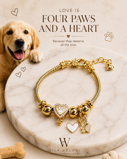 Paw Love – Bracelet – Brass with 18K Gold Plating