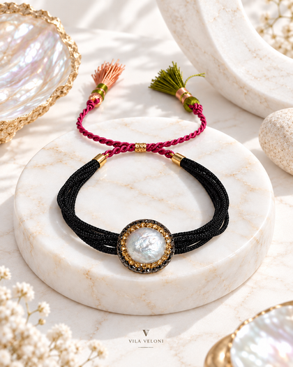 Éclat Noir – Bracelet – 925 Silver
