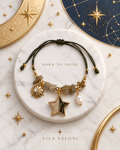 Nomad Star Bracelet – 18K Gold-Plated Brass