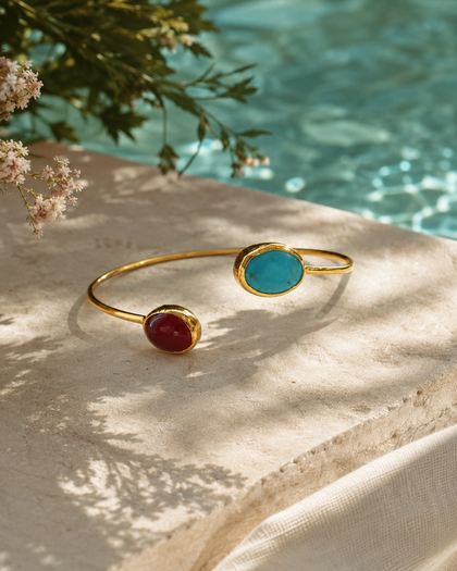 Semi-precious stone bracelet