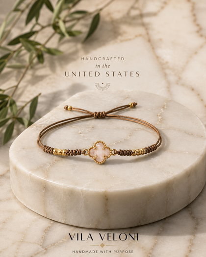 Green Bracelet with Crystal Shamrock