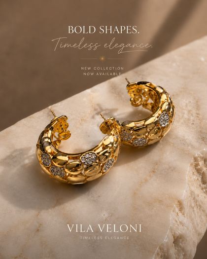 Earrings with Zirconia Details