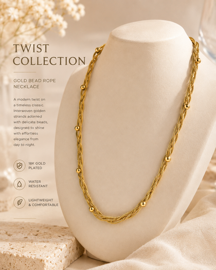 Golden Grace Braided Necklace