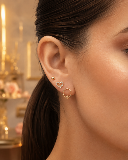 Heart of Light – Multi Earrings – 925 Sterling Silver