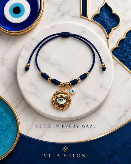 Serene Gaze Bracelet – Brass