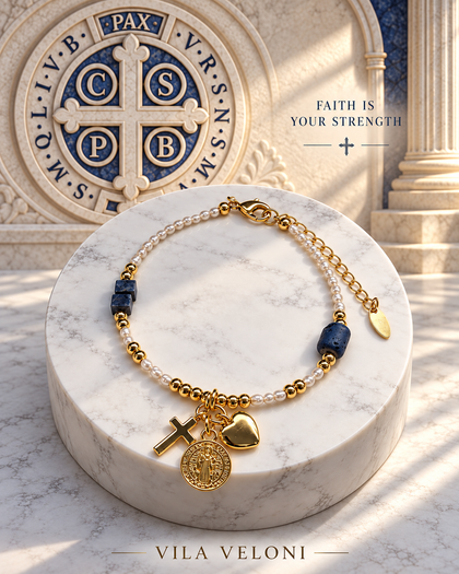 Blue Haven Bracelet – Brass