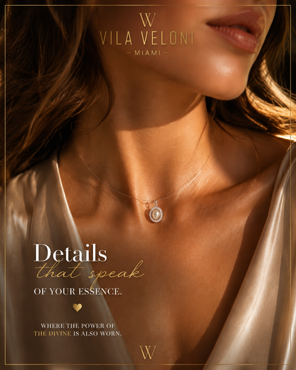 Minimalist Pearl Circle Necklace with Zirconia Accents in 925 Sterling Silver