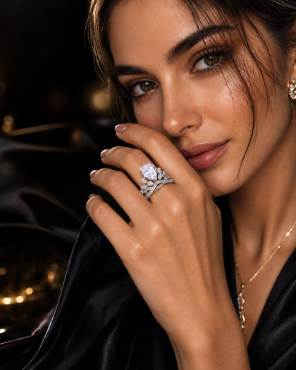 Imperial Light Drop Ring in 925 Sterling Silver