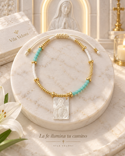 Path of Faith – 18K Gold-Plated Bracelet