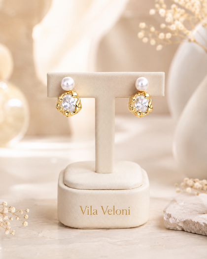 Marielle Pearl Earrings - Sterling Silver 925
