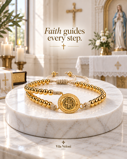 Saint Benedict Triple Bracelet