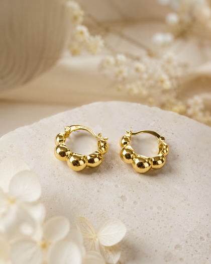 Golden Harmony Hoops