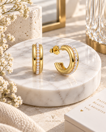 Éclat Pearl – Earrings – 925 Sterling Silver