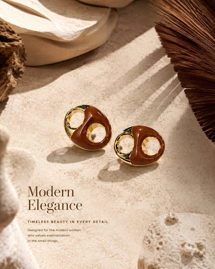 Aureo Terra – Earrings – 925 Sterling Silver